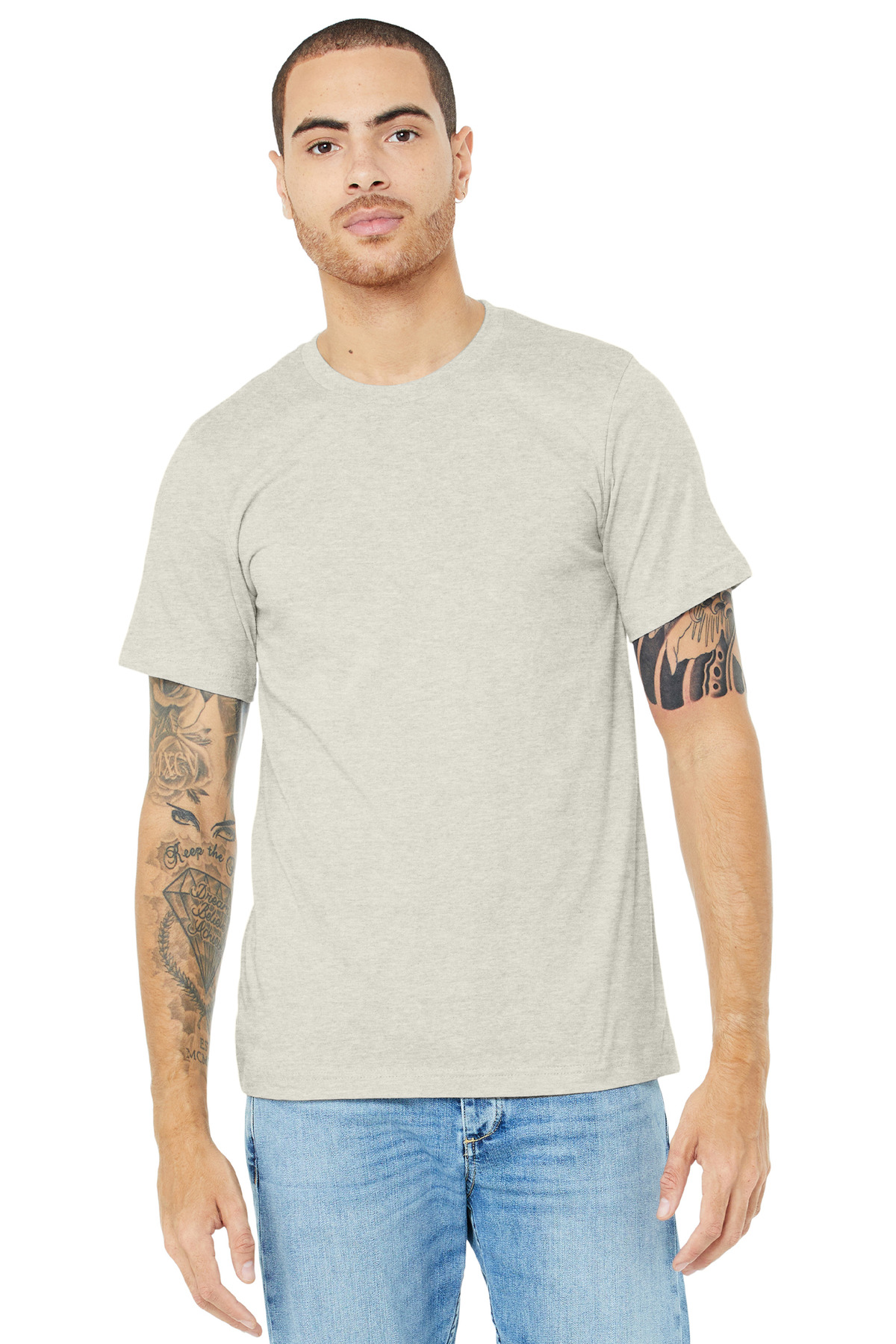 BELLA+CANVAS Unisex Heather CVC Short Sleeve Tee. BC3001CVC 541