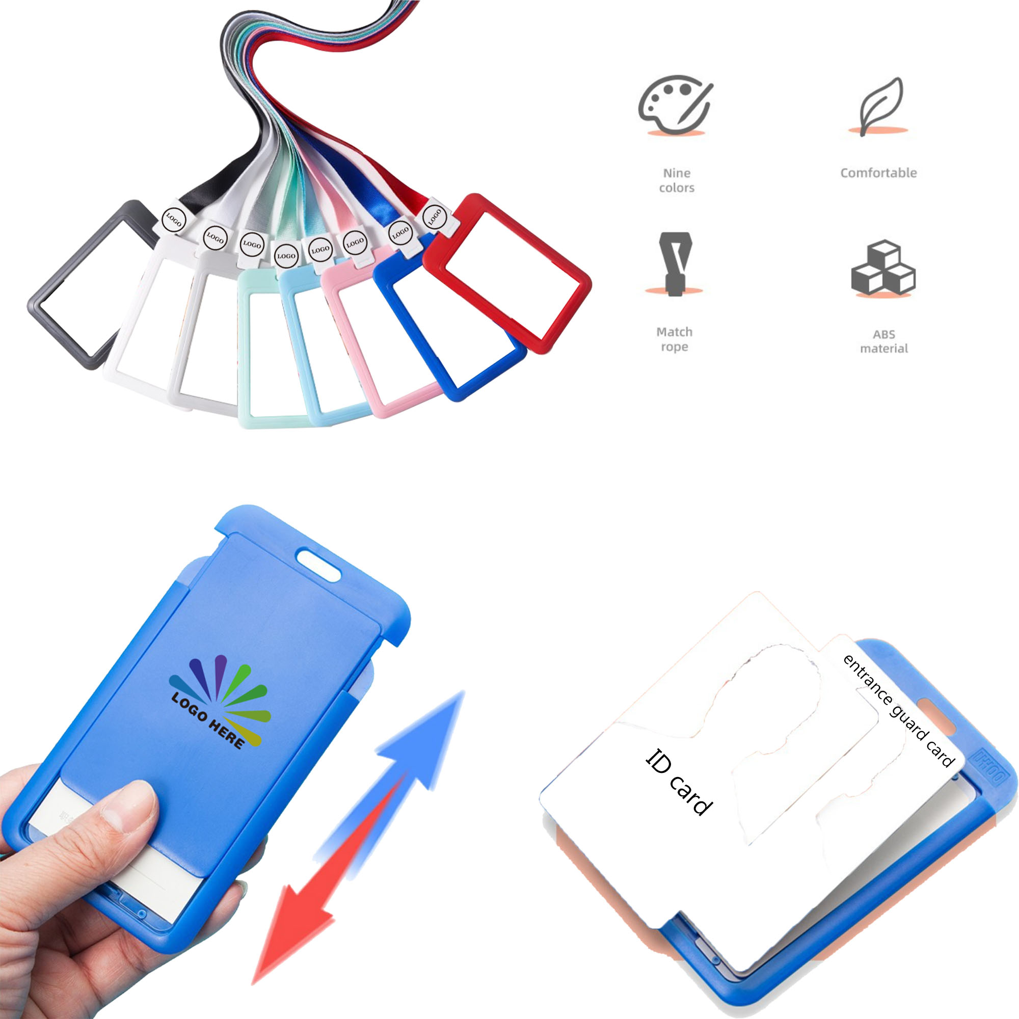 MOQ200 Work Card Protective Clip 1