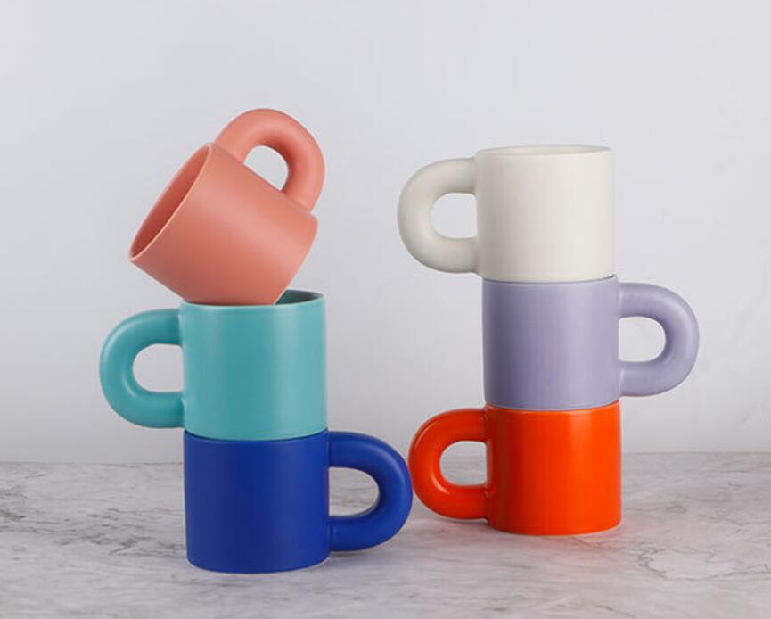 Creative Cute Pop Customizable Chubby Ceramic Mug 2