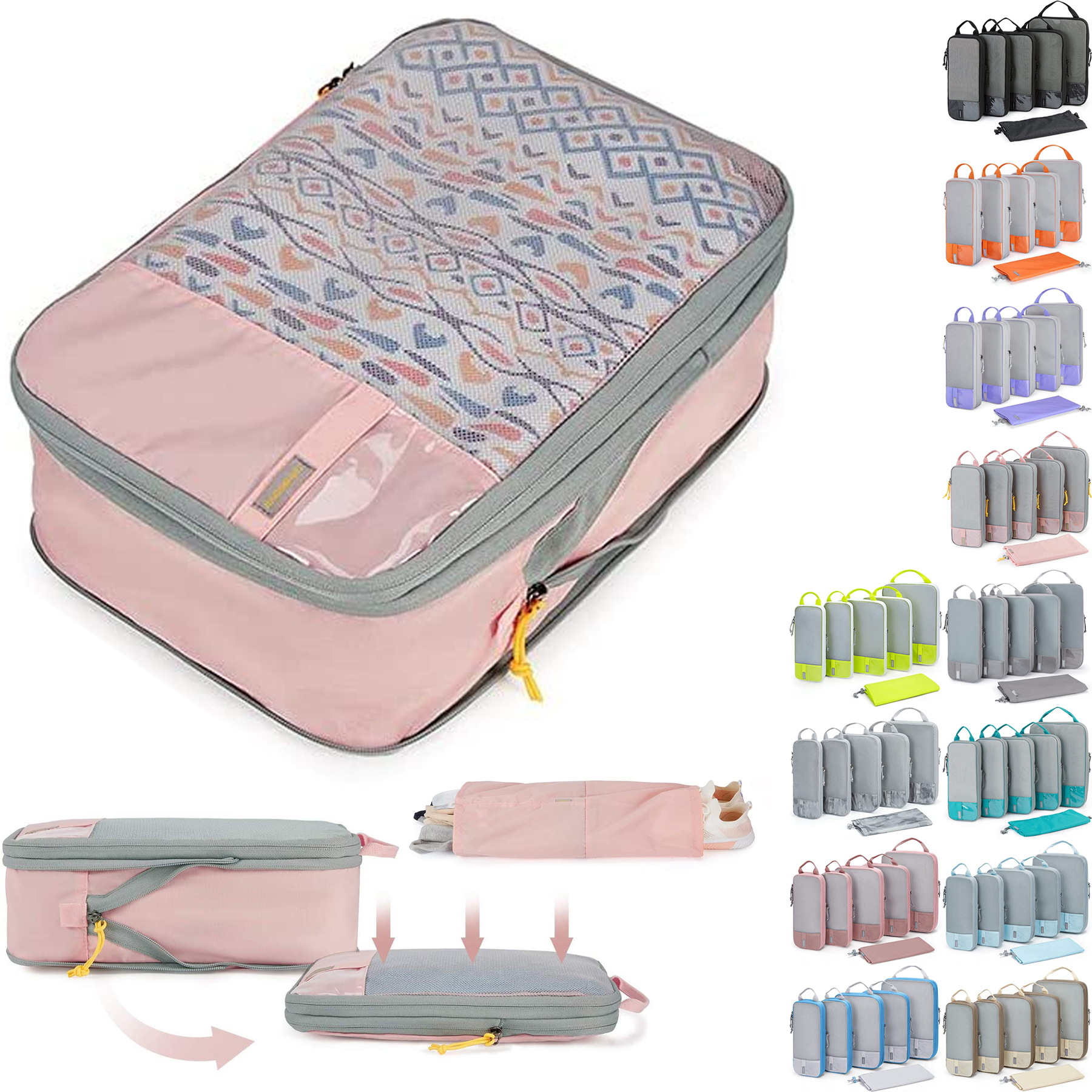 Compression Packing Cubes for Suitcases 2