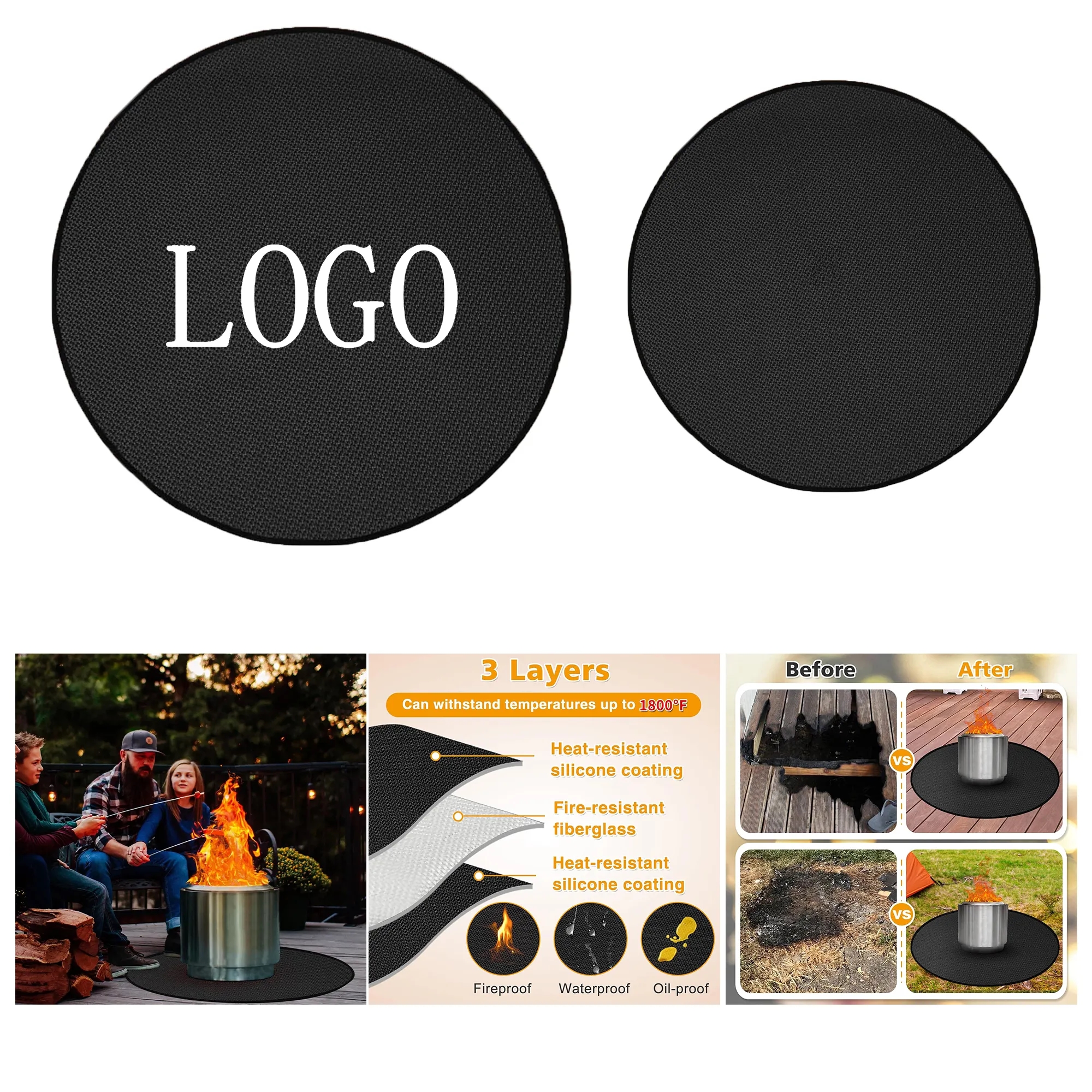 47 Inch Fireproof Mat 3