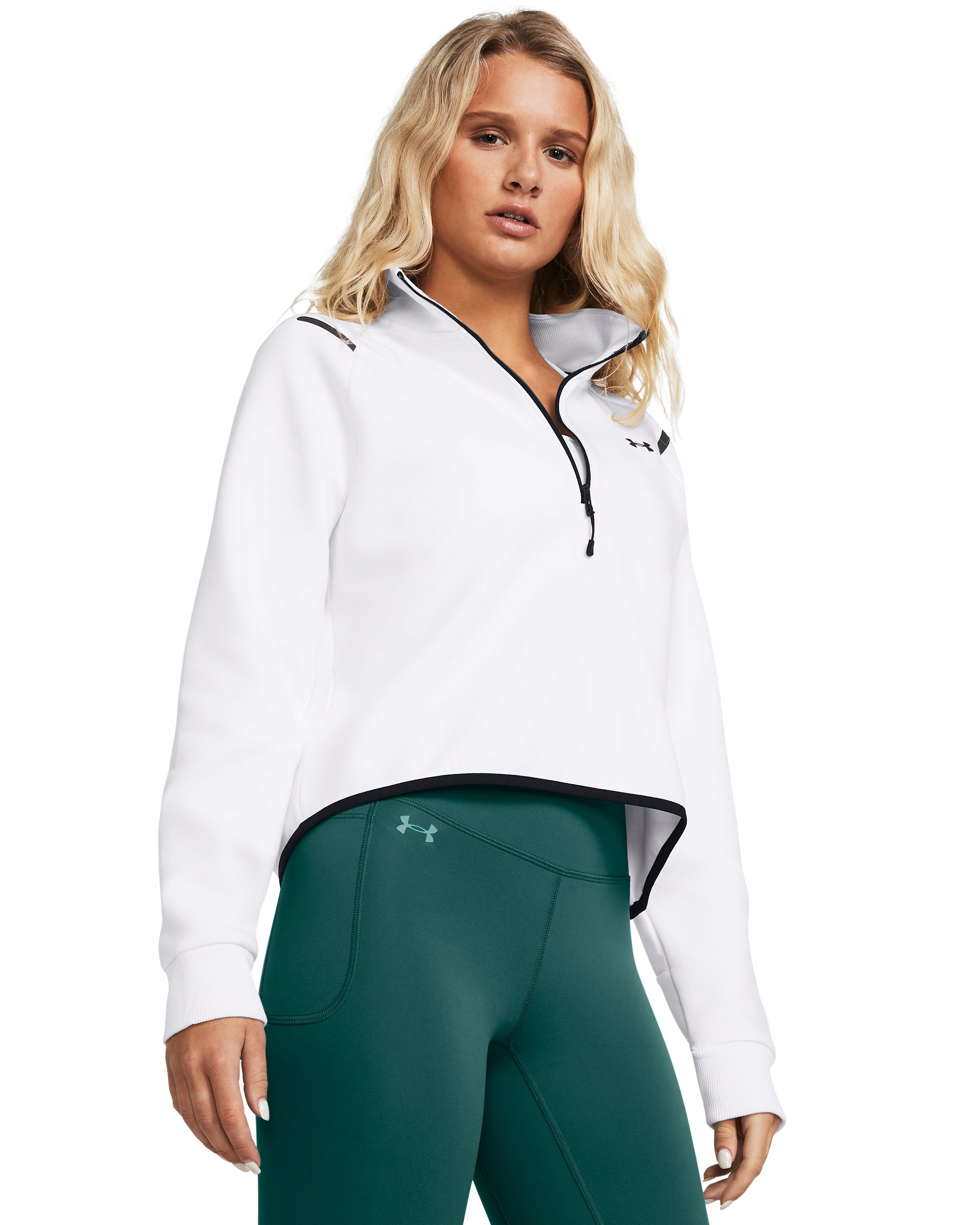 Women's UA Unstoppable Fleece Crop  Zip  4