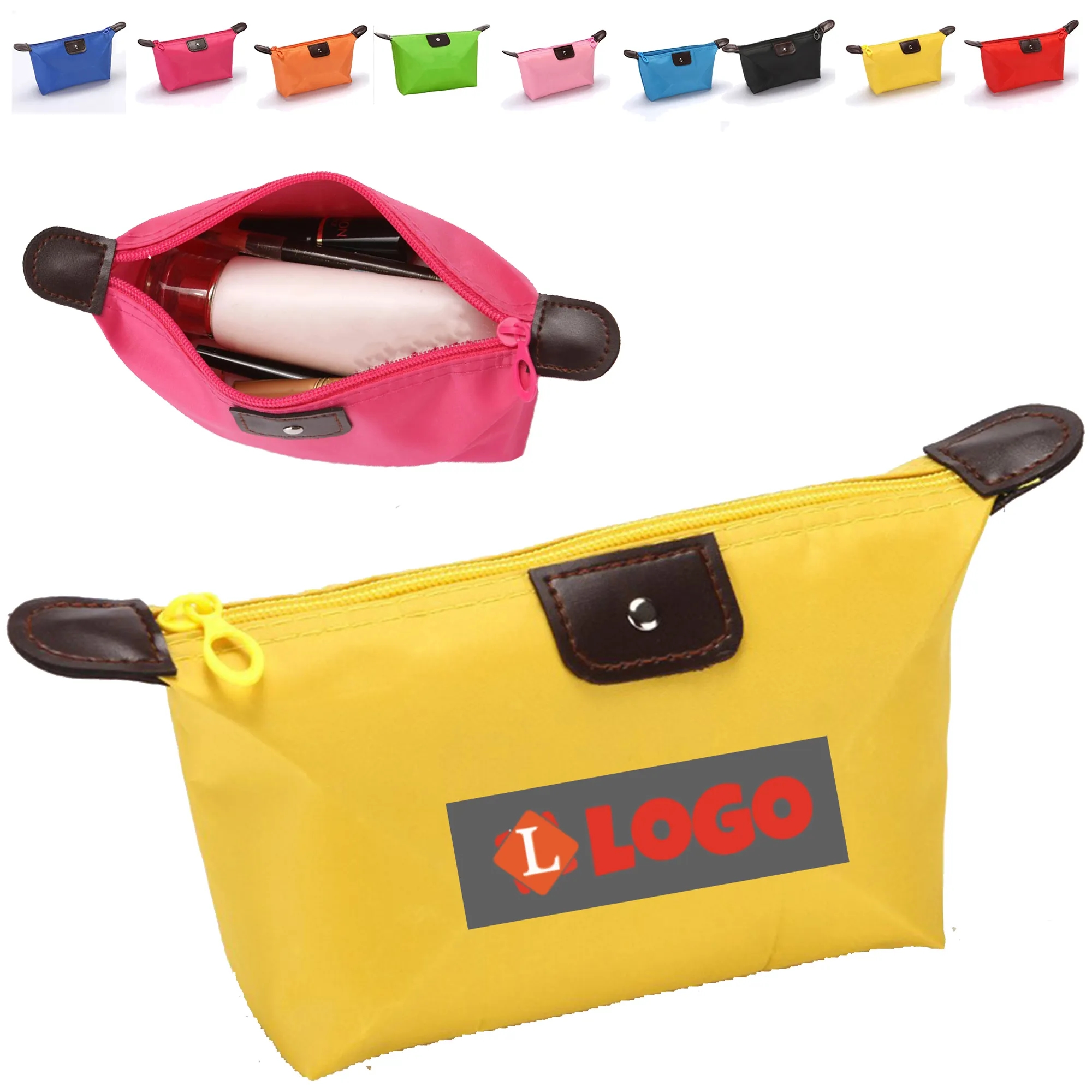 Full Color Dumpling Shaped Cosmetic Zipper Bag 4