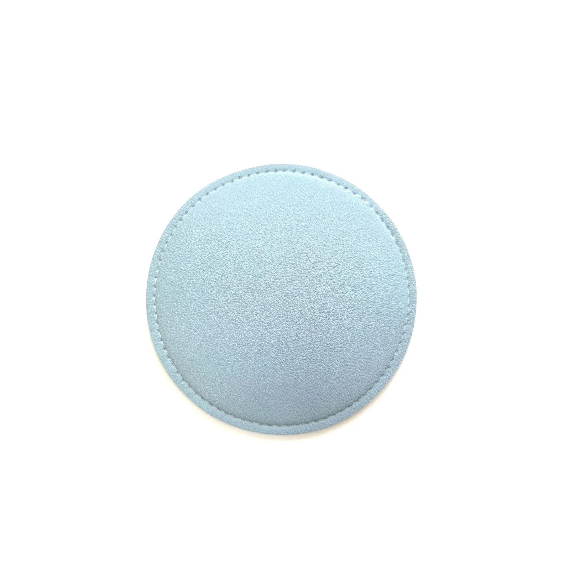 Leather Drink Coasters Round Cup Mat 2