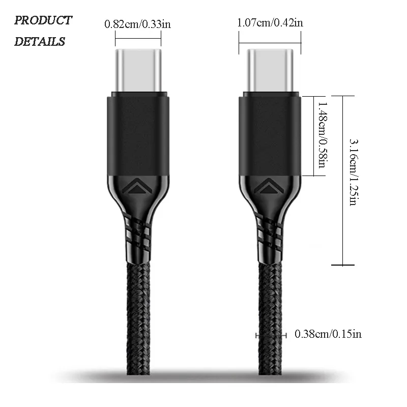 Nylon Braided Multifunction Type C Charging Cable 6