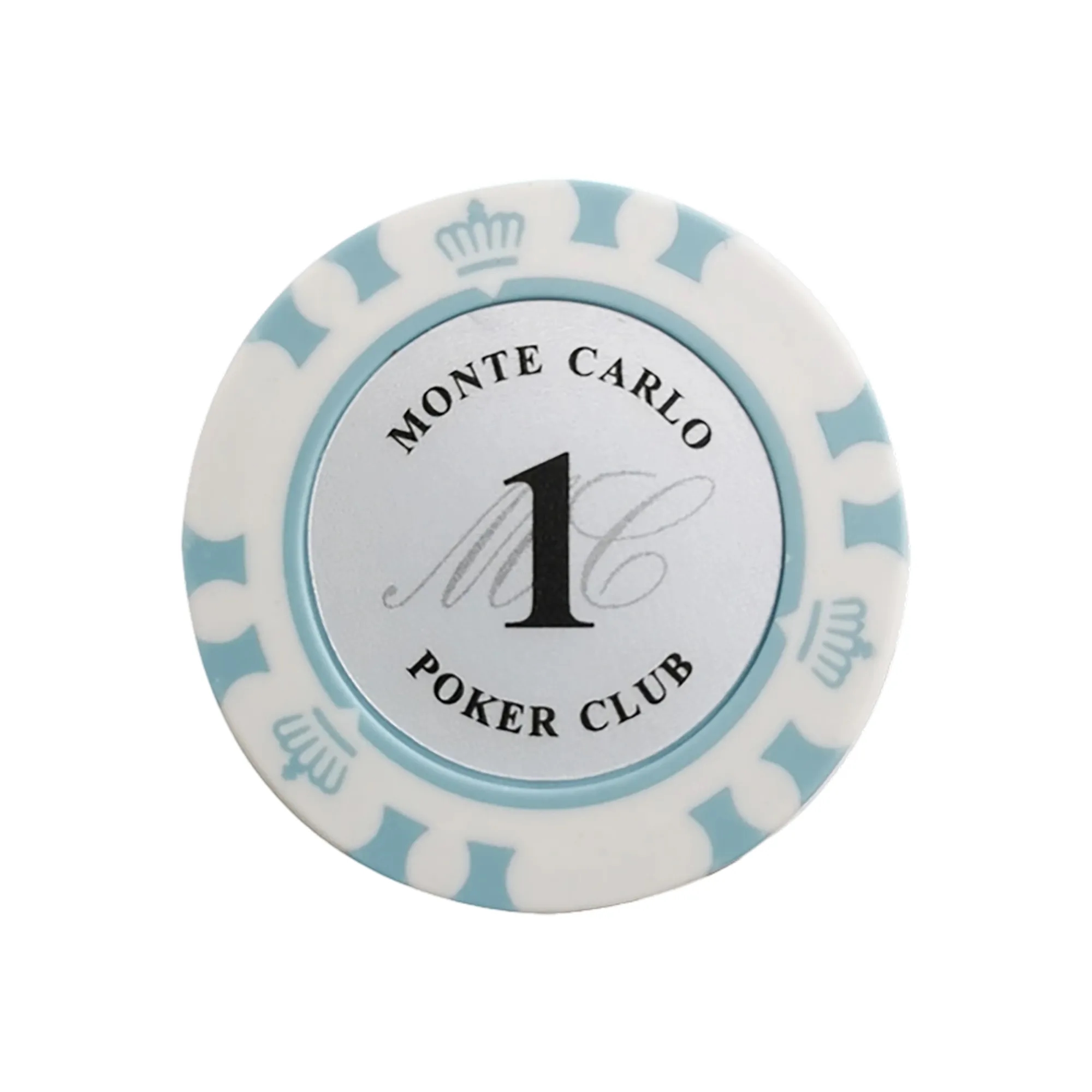 Clay Composite Crown Poker Chip Durable 6