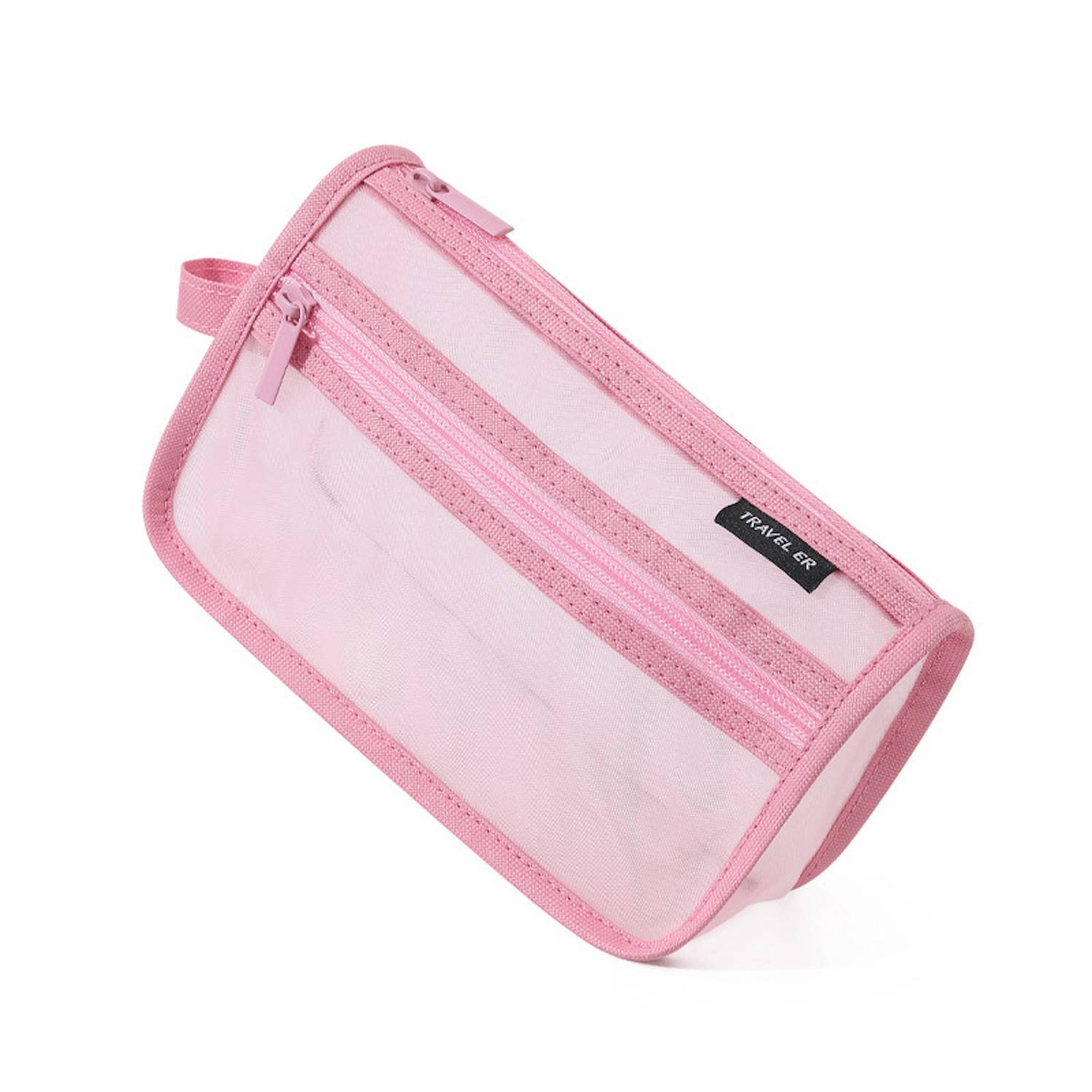 Mesh Pencil Case w/ Handle and Zipper 8