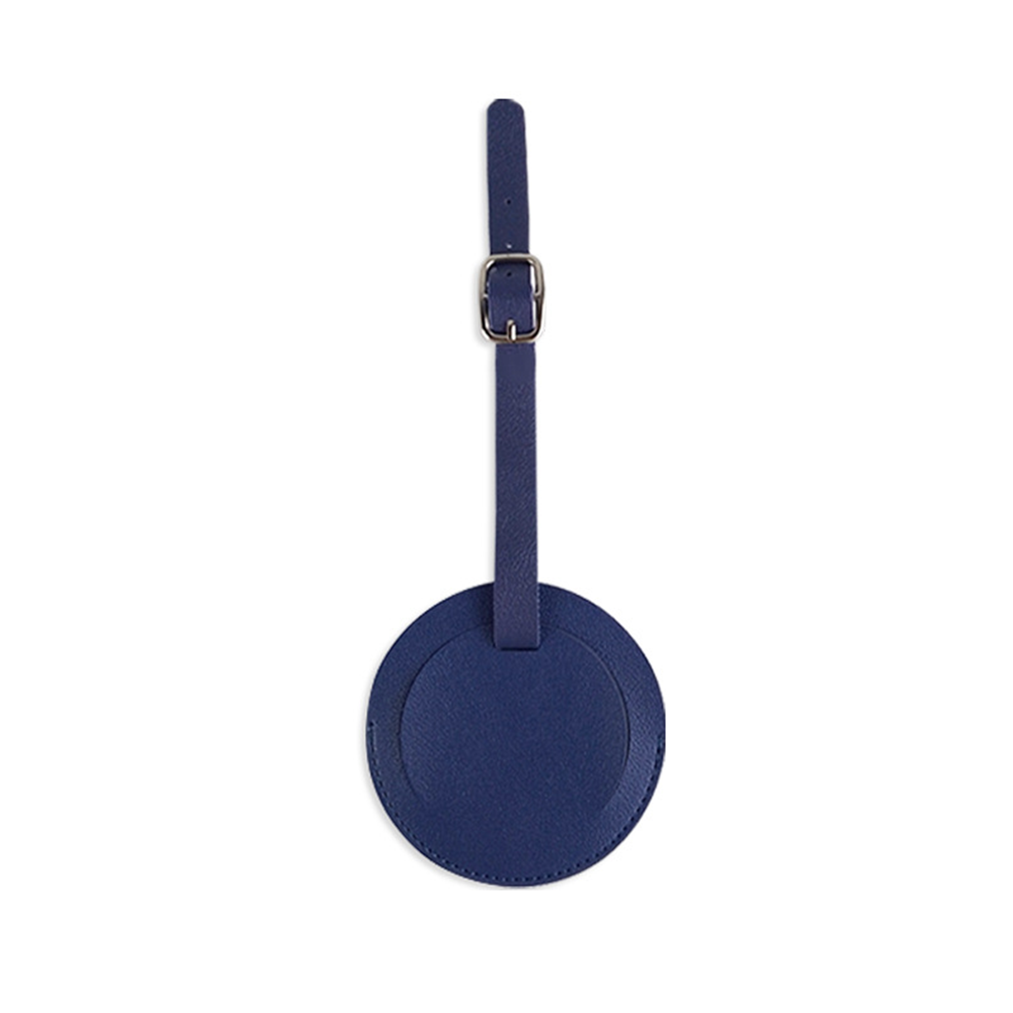 Faux Leather Round Luggage Tag 3.2" Diameter 10