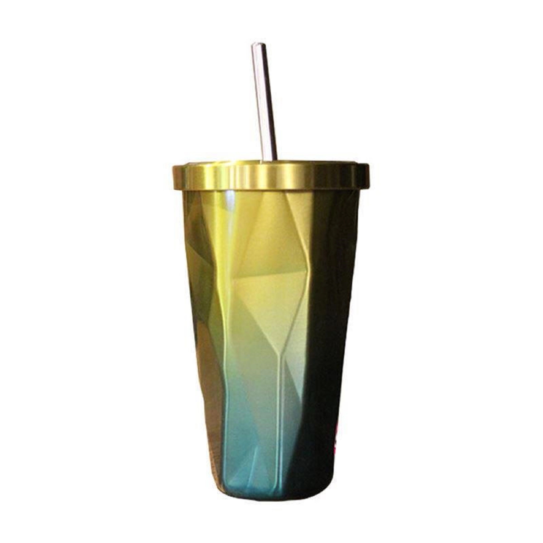 17 oz Irregular Stainless Steel Straw Mug 6