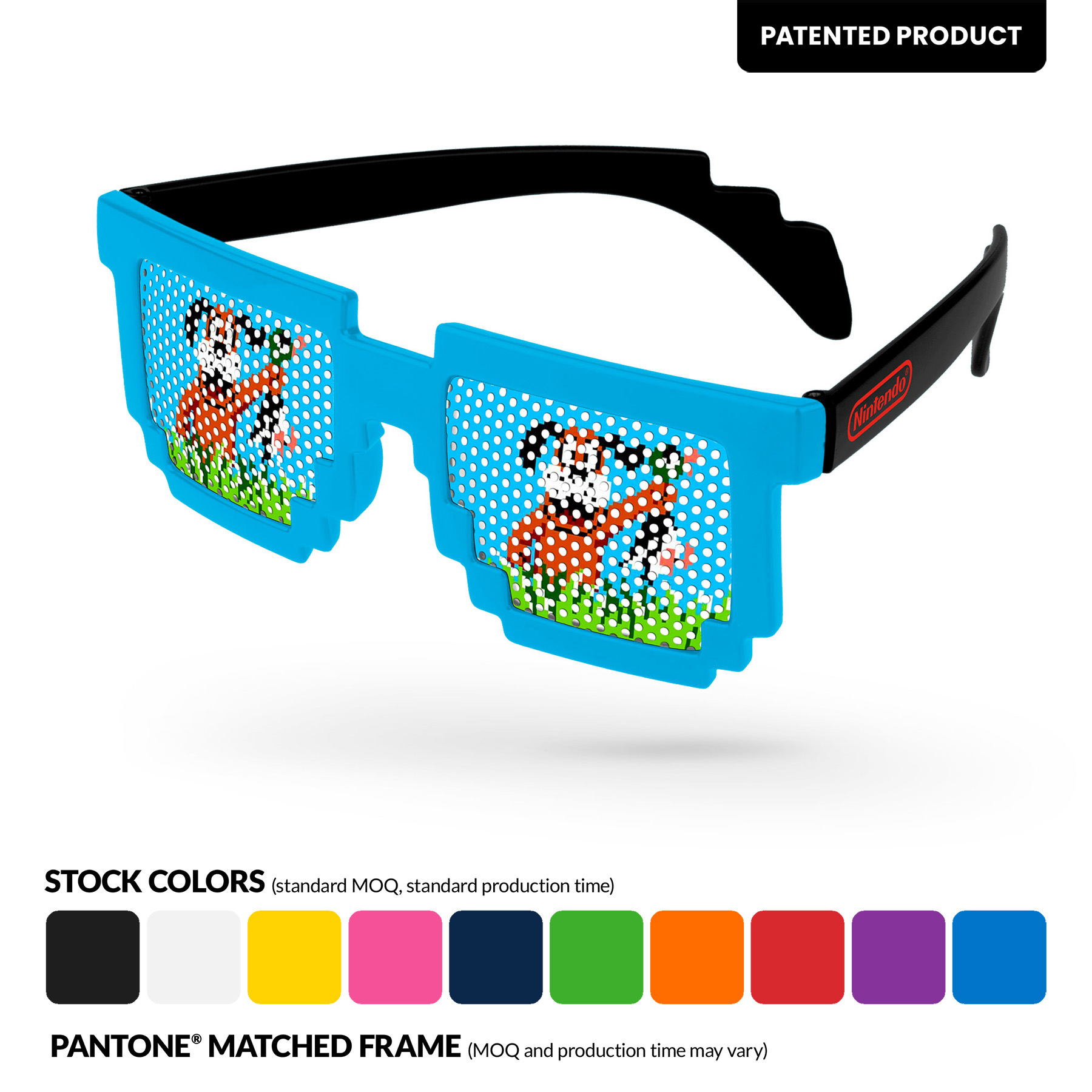 Pinhole 2-Tone Pixel Sunglasses w/ imprint 2
