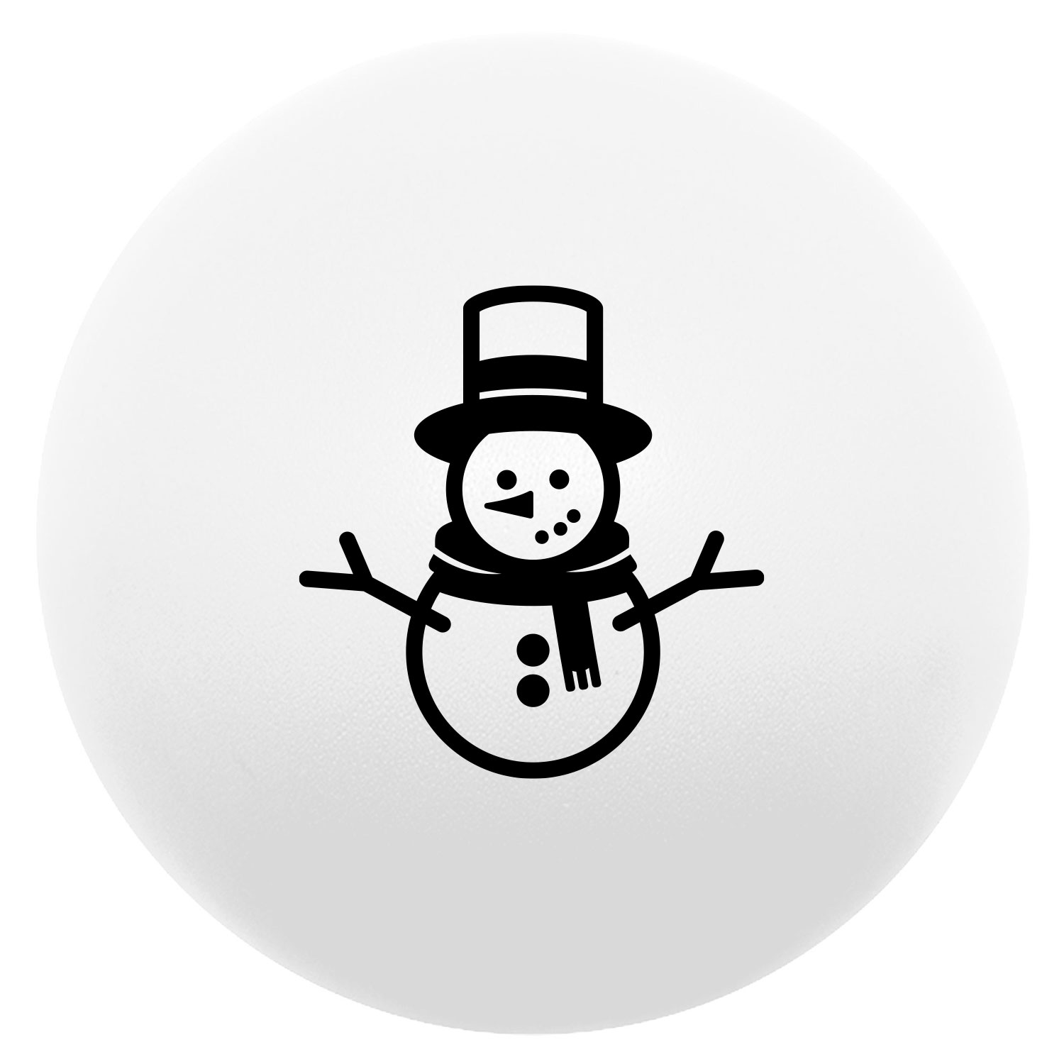 Snowman Round Stress Ball 1
