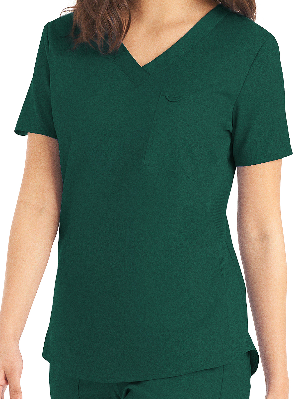 Landau - ProFlex - Women's Two-Pocket Back Princess Seamed V-Neck Top 12