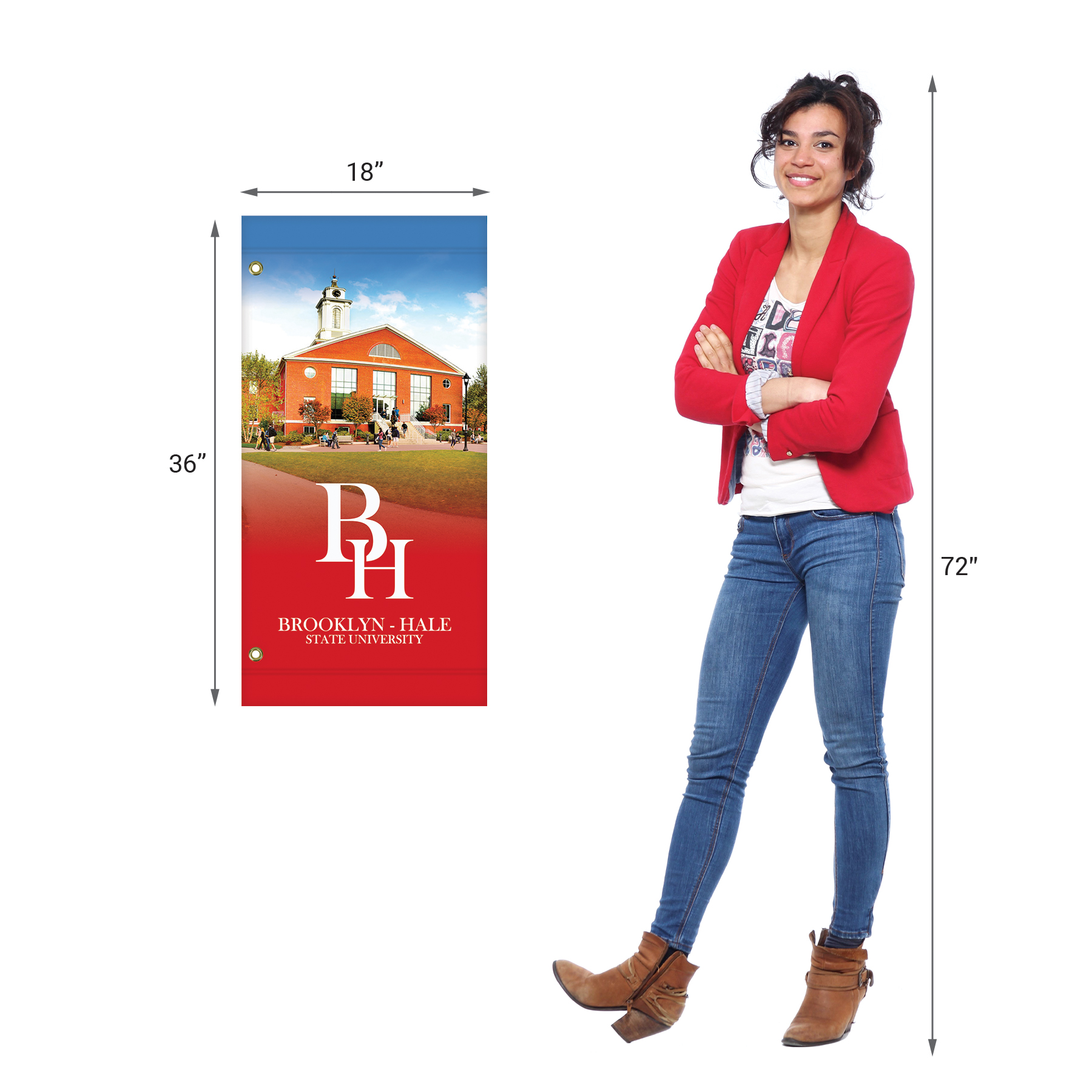 36" x 18" Custom Vinyl Avenue Banners 8