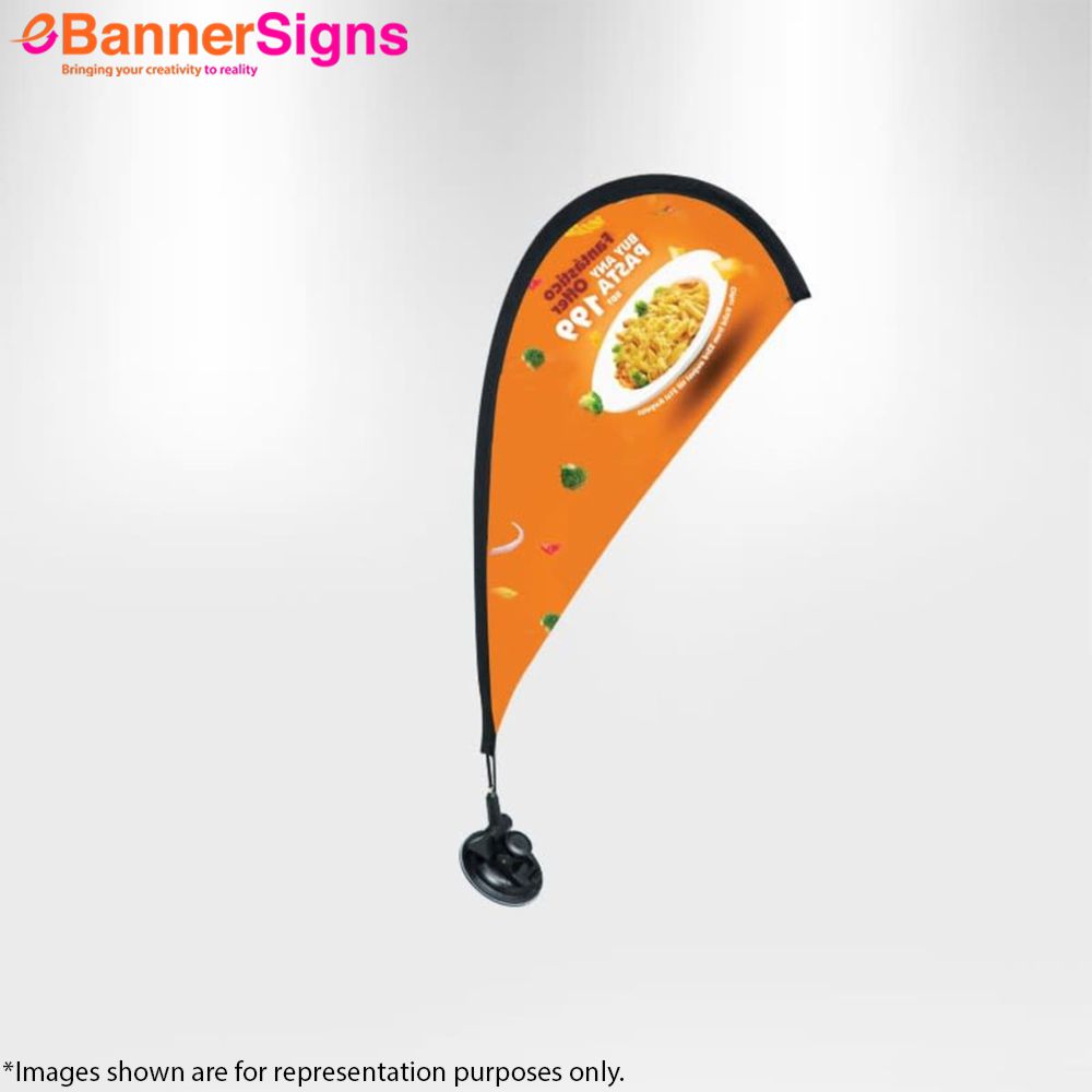 Teardrop Suction Cup Flag 6