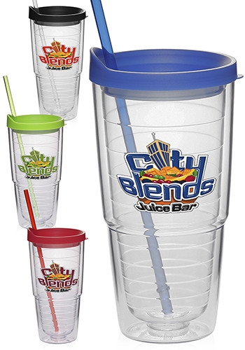 24 oz Double Wall Solid Orbit Tumbler 4