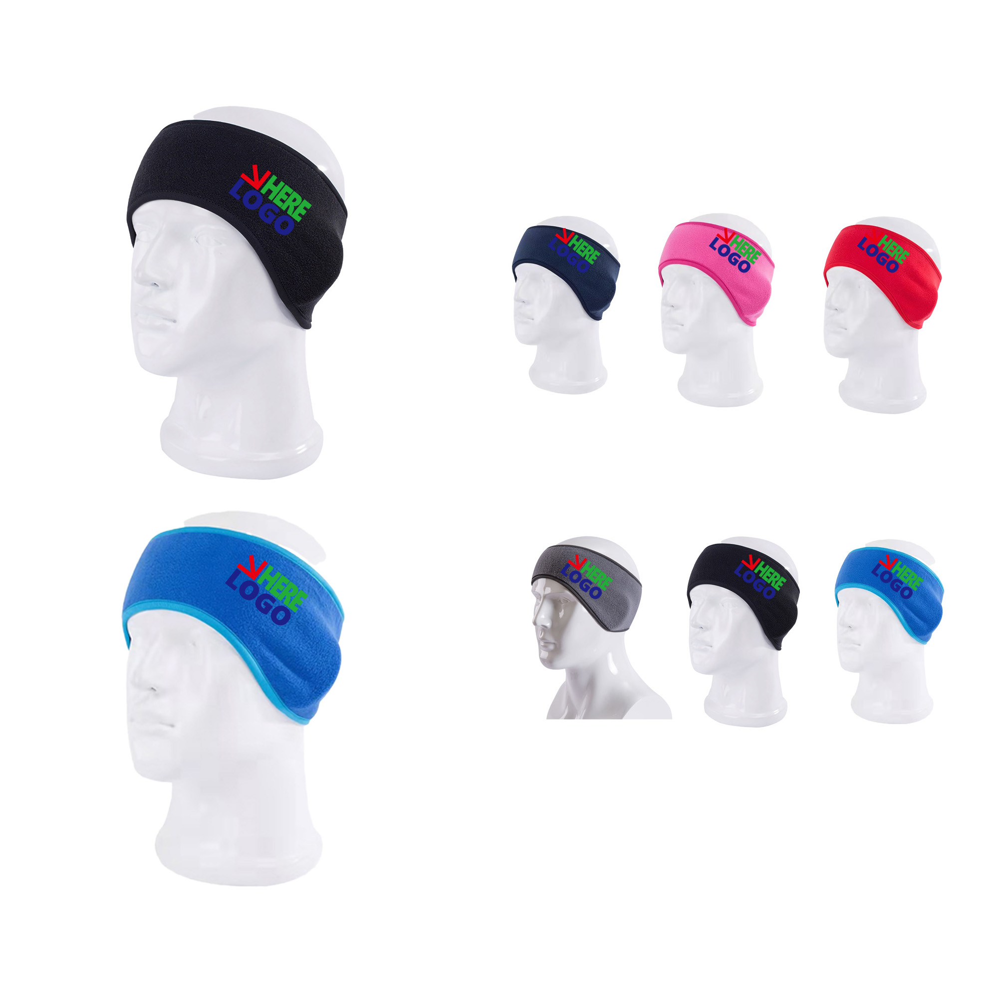 MOQ50 Winter Polar Fleece Ear Warmer Headband 8