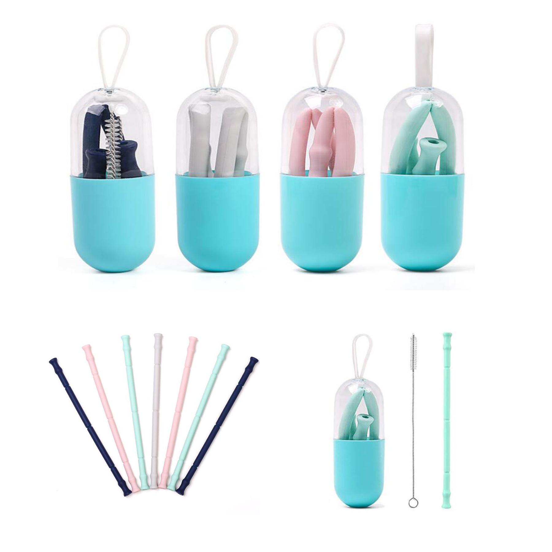 Silicone Straw With Case 3