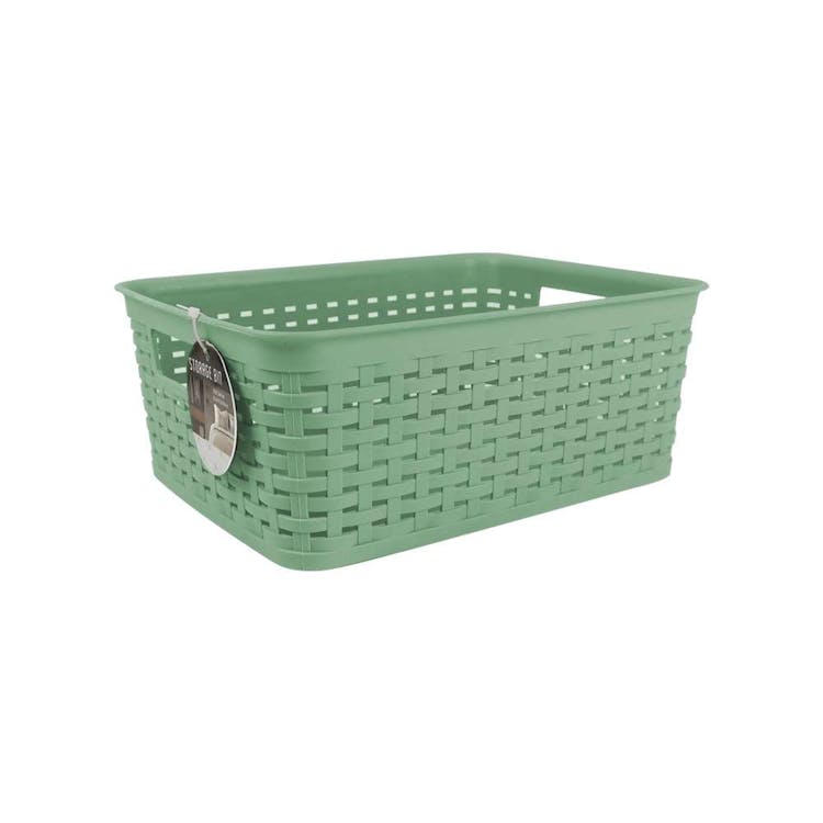 Small Plastic Storage Baskets - Mint 2
