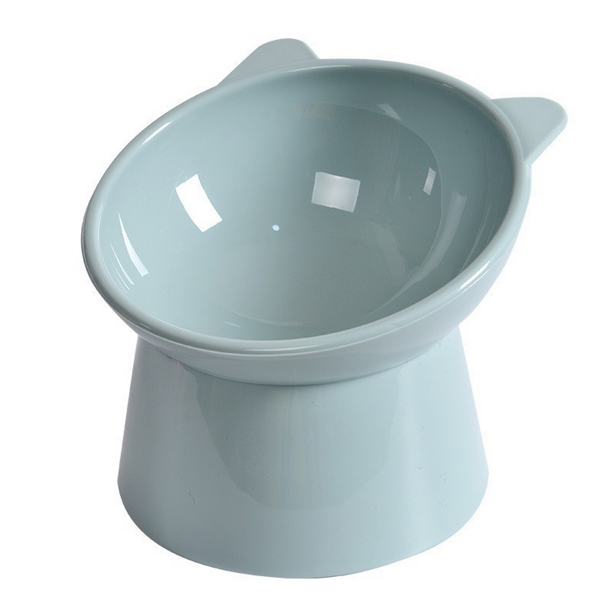 Pp Plastic Pet Cat High Foot Neck Guard Oblique Bowl 2