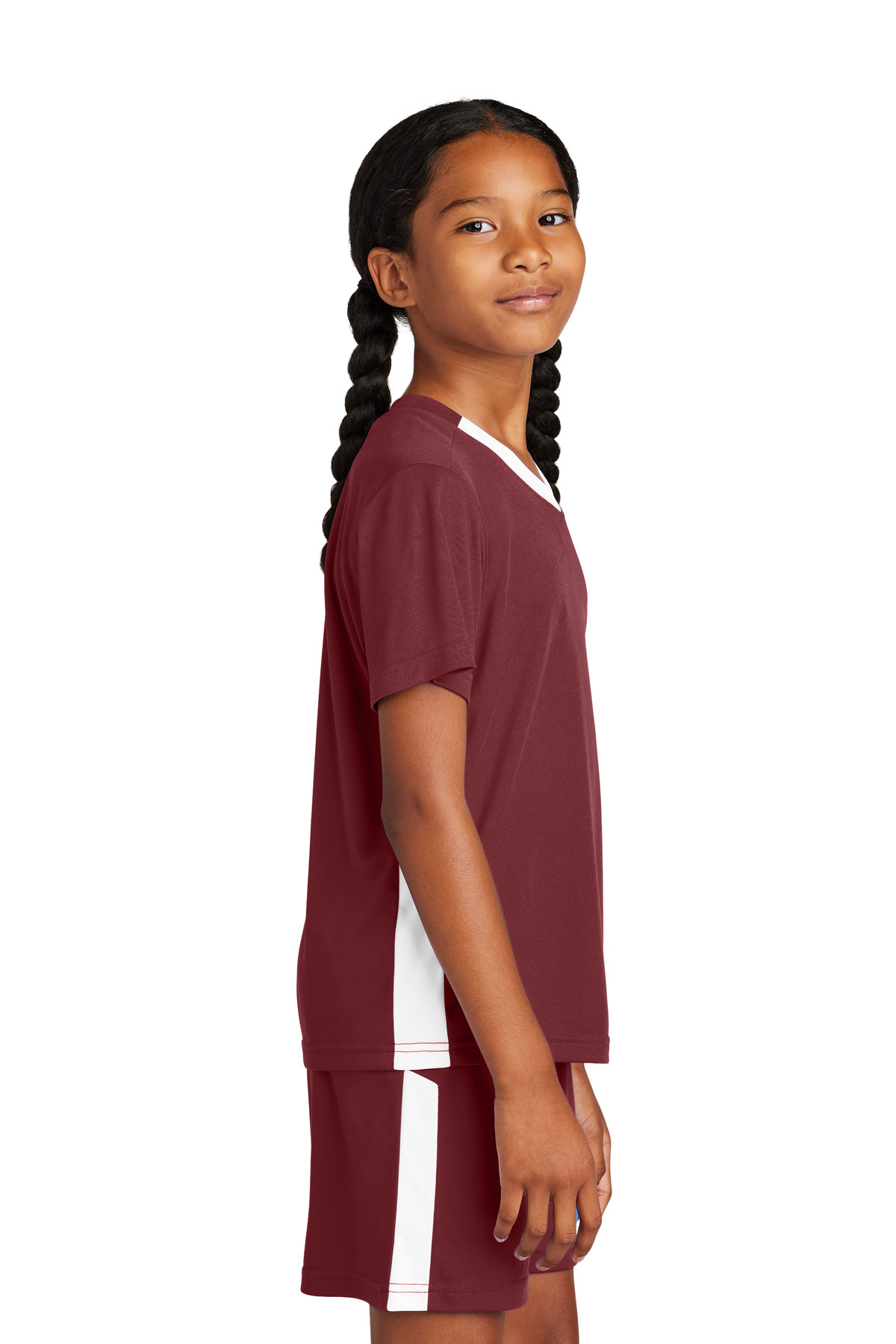 Sport-Tek Youth Competitor United V-Neck YST101 20