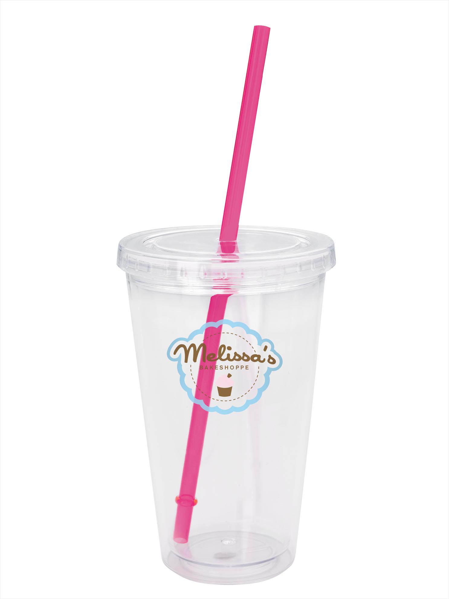 Good Value™ Clear Tumbler with Colored Lid - 18 oz. 79