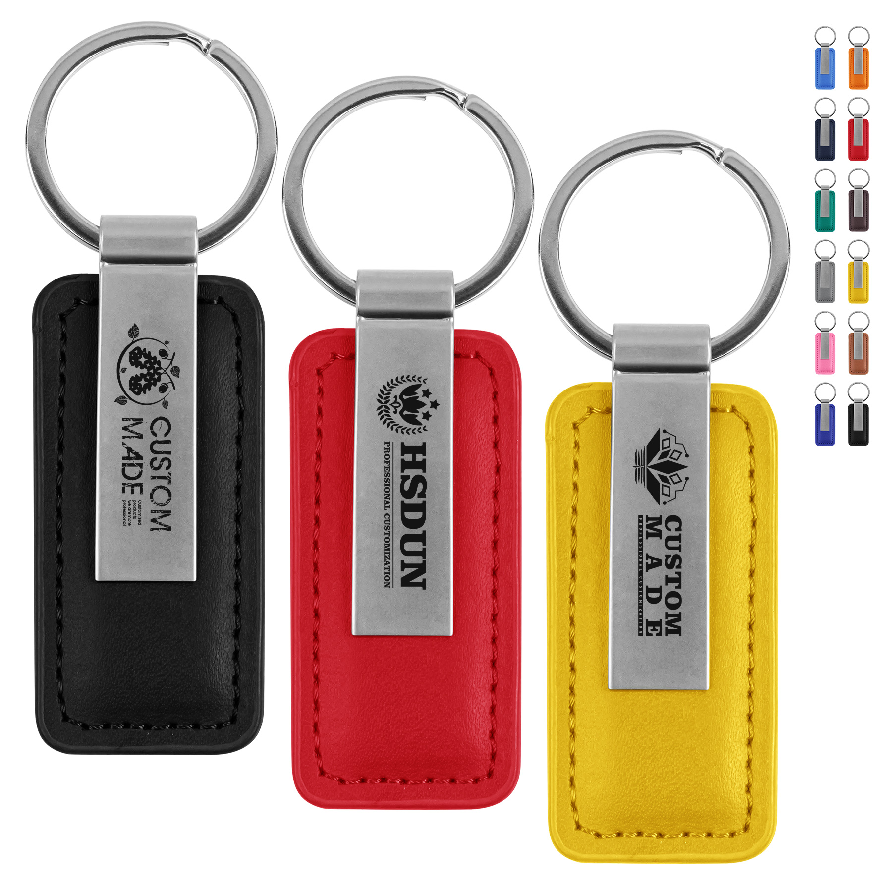 PU Leather Metal Key Chain 3