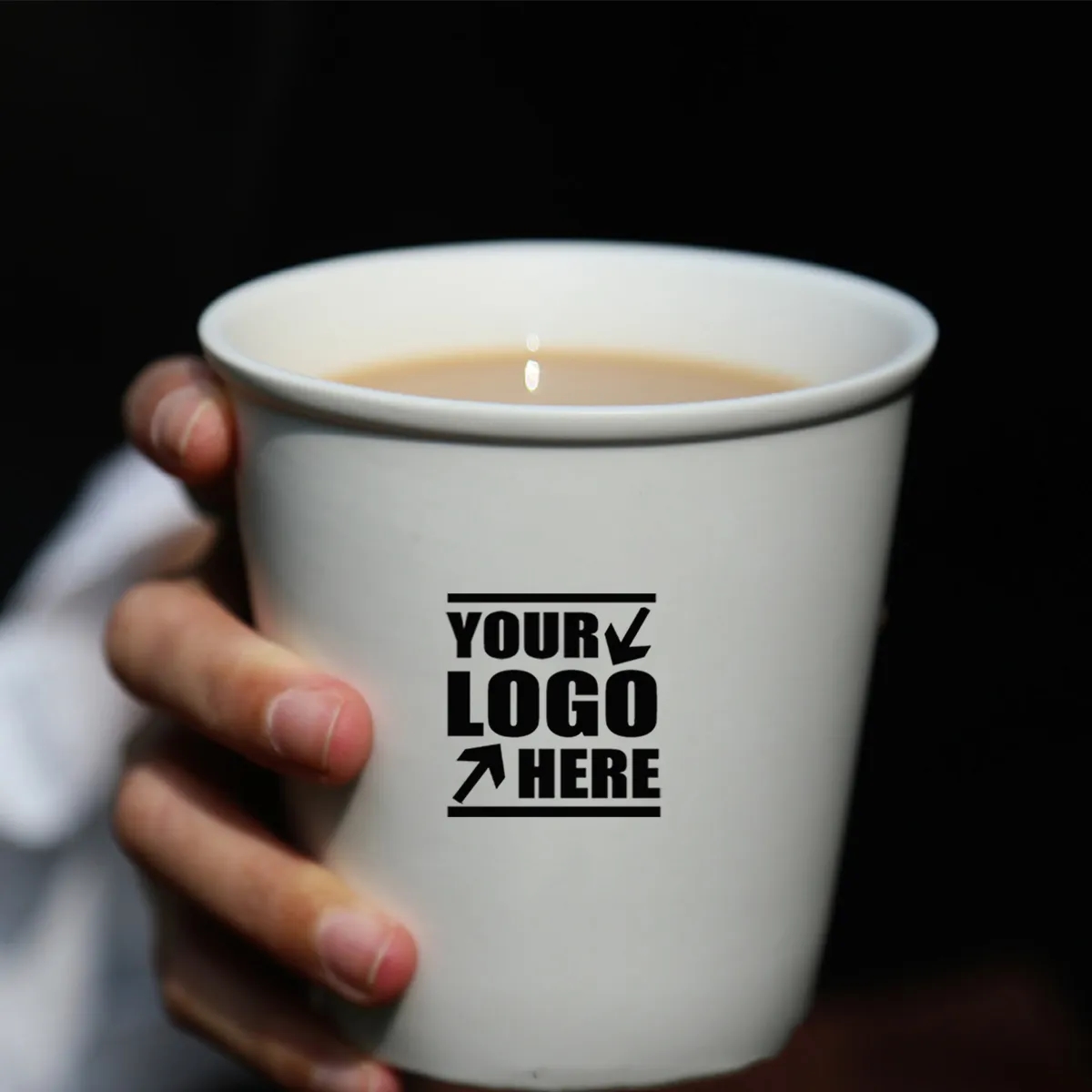 Paper Cup Shape Ceramic Coffee Cup 2