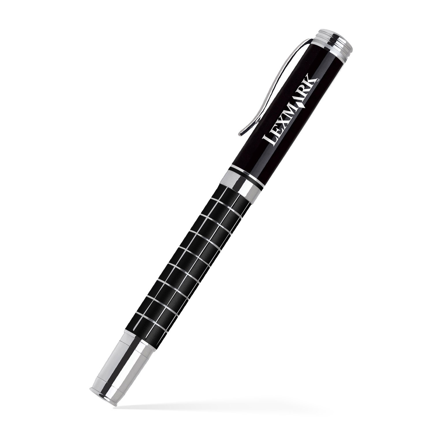 Grid Barrel Rollerball Metal Pen 4
