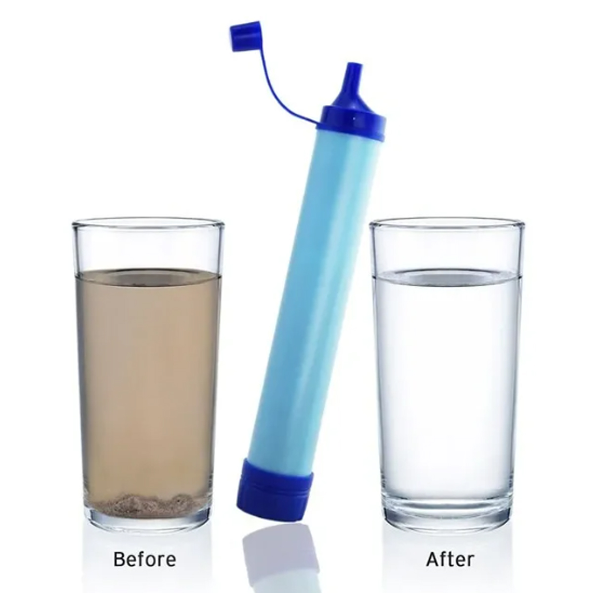 Portable Water Filter Straw Outdoor Survival Emergency Use 7