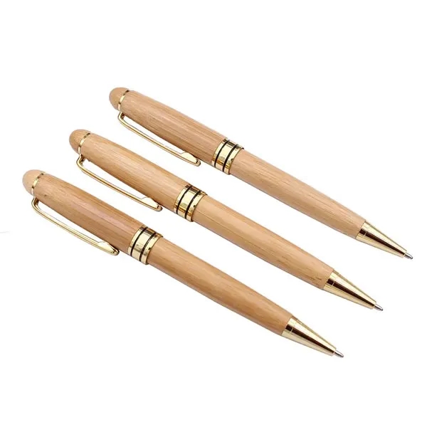 Luxury Gift Bamboo Ballpoint Pen Sets 4