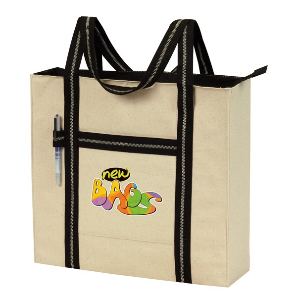 "eGREEN" Signature Cotton Zip Tote 3