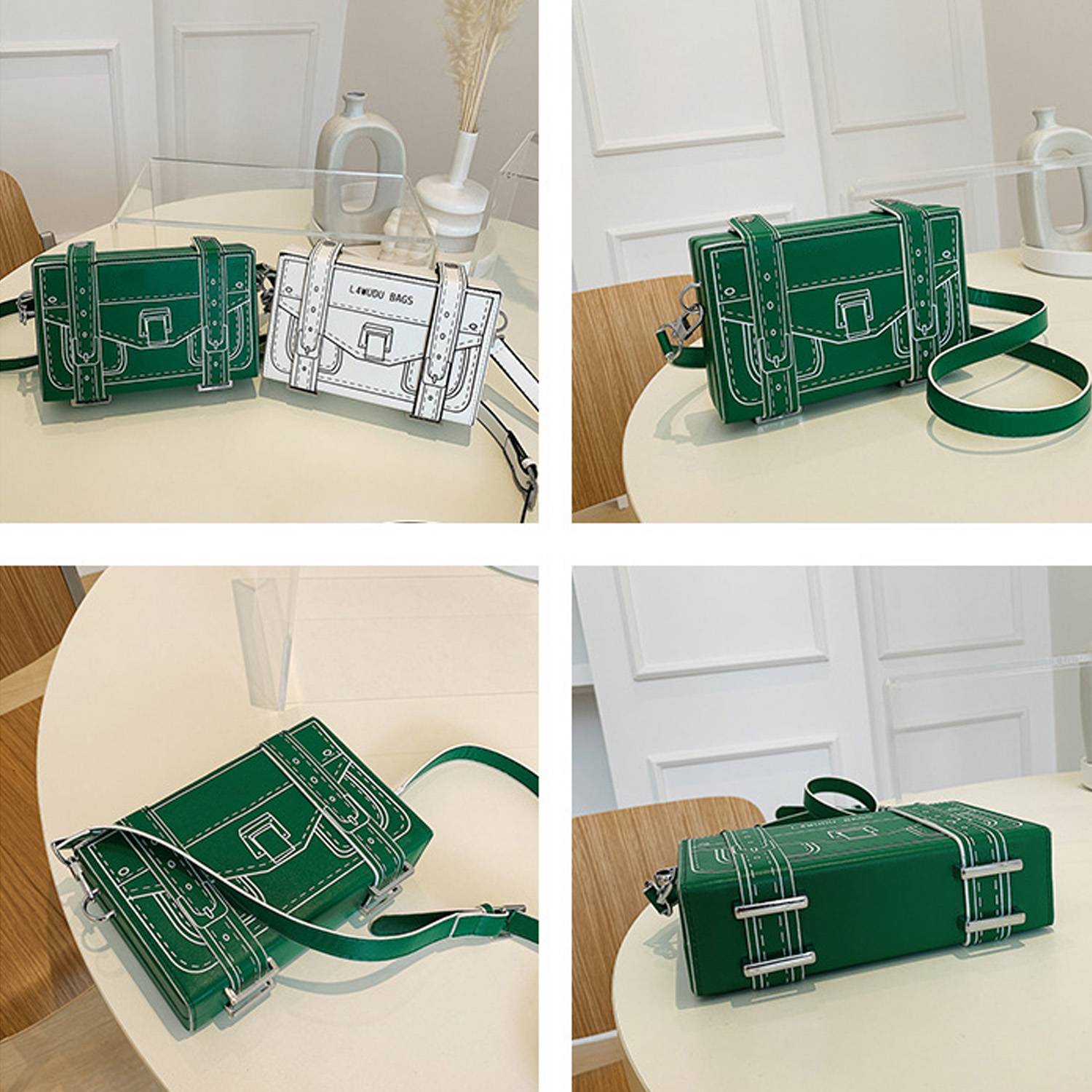 PU Leather Comic Style Crossbody Bag 6