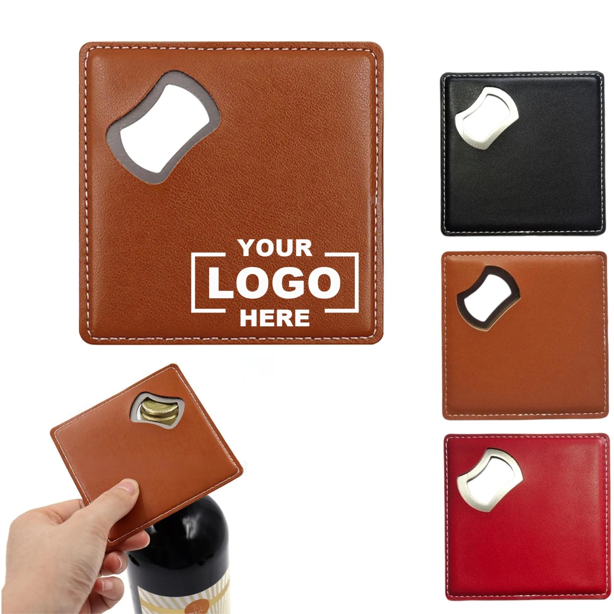 Square Stainless Steel Corkscrew Heat Resistant Cup Mat