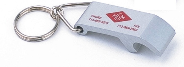 Aluminum Bottle Opener Key Tag - Standard Size 7