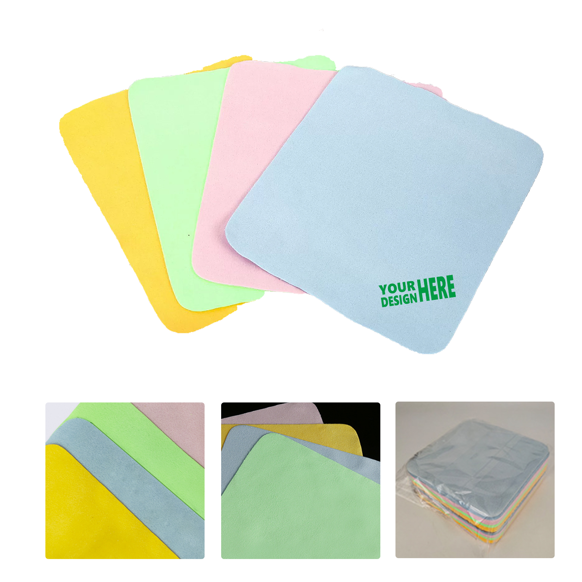 MOQ 50 Island Silk Suede Lens Cloth Mobile Screen Cleaning Cloth Custom Logo 1