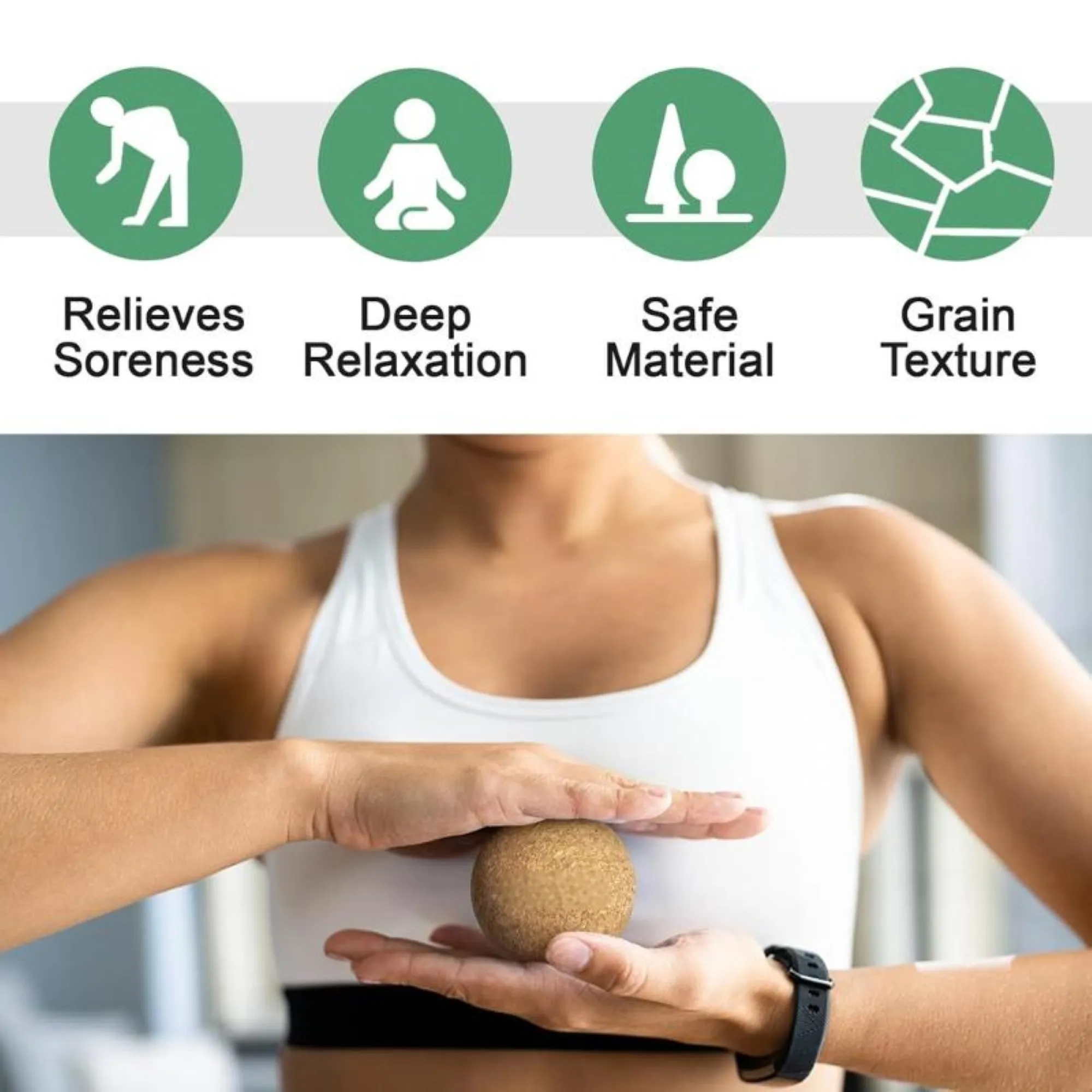 Cork Yoga Massage Ball 3