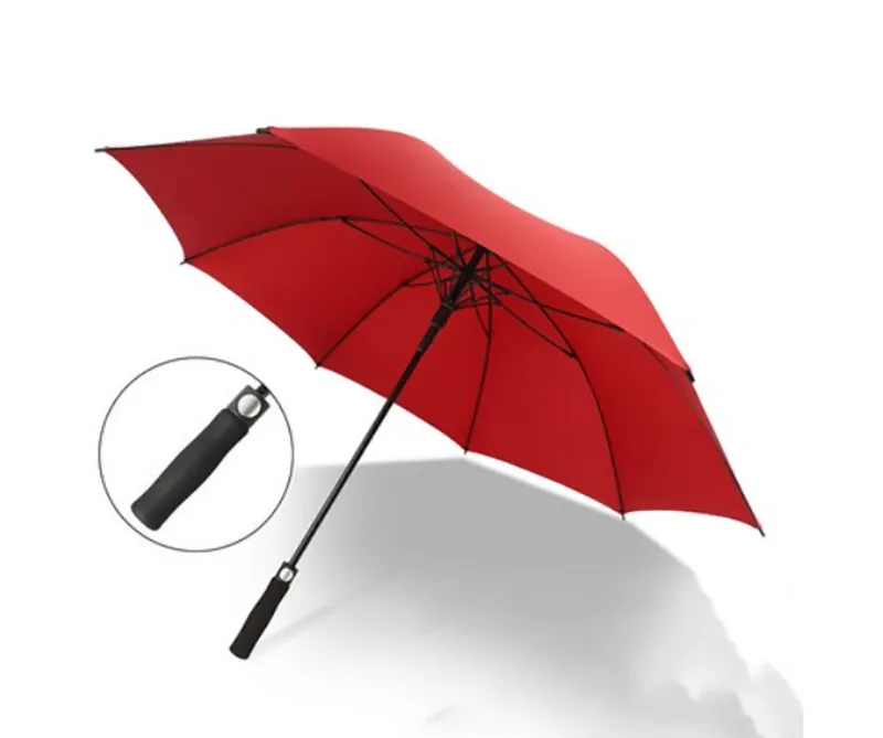 8 Bone 42" Straight Long Handle Business Umbrella 5