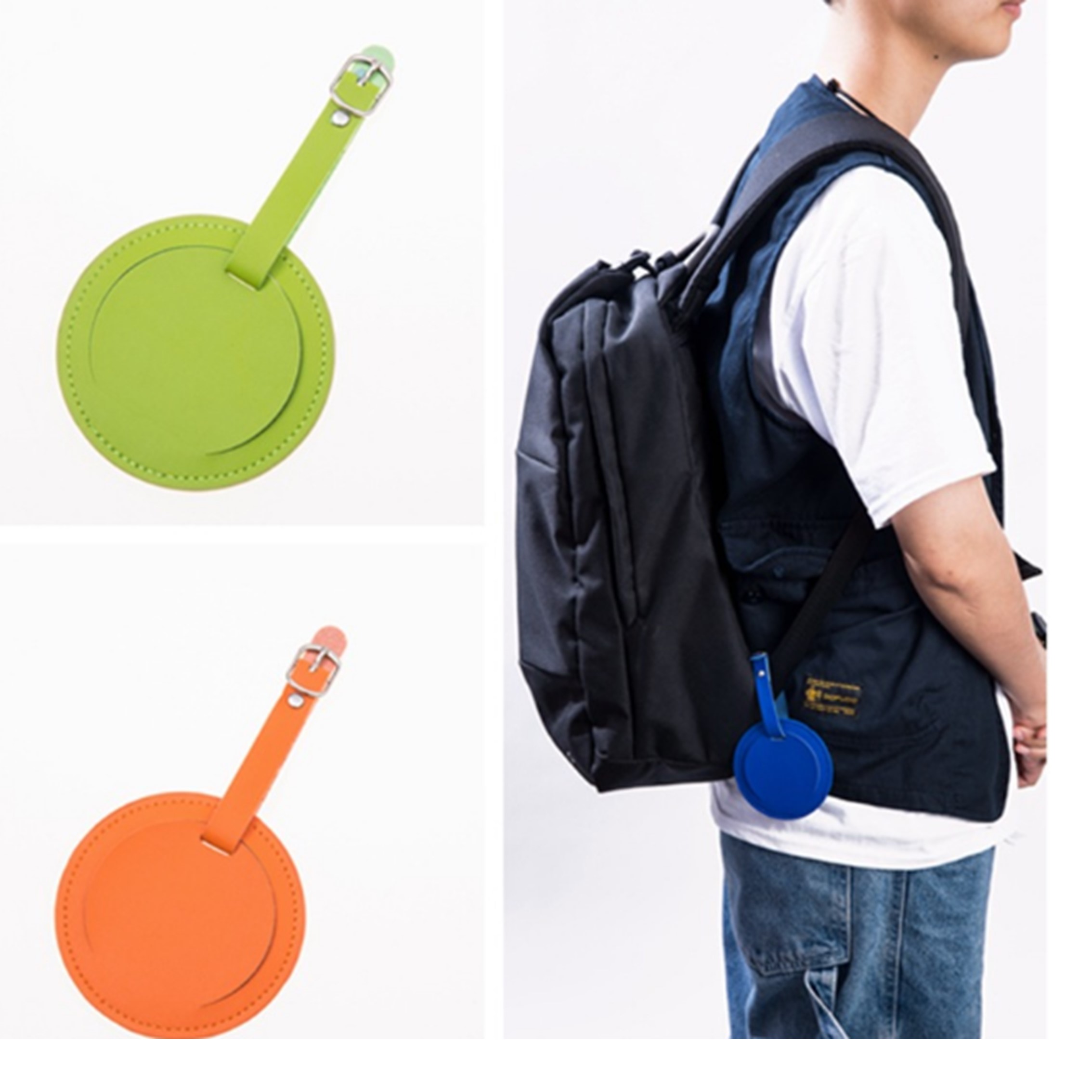 Round Luggage Tag 2