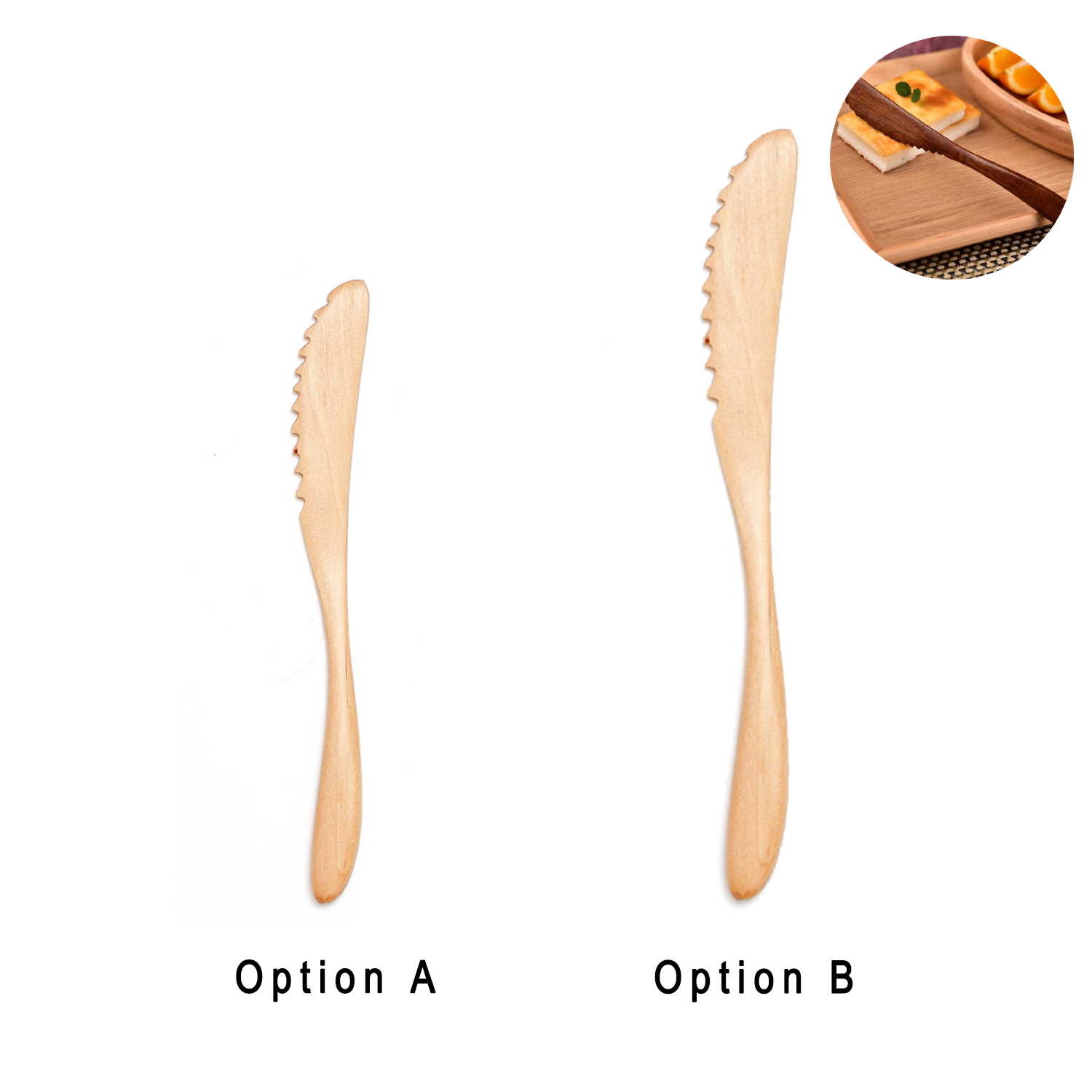 Eco-Friendly Wooden Serrated Kitchen Knife 6