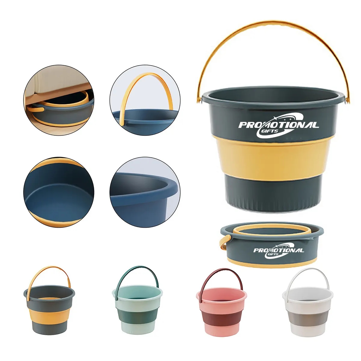 5L Foldable Bucket w/Handle 2