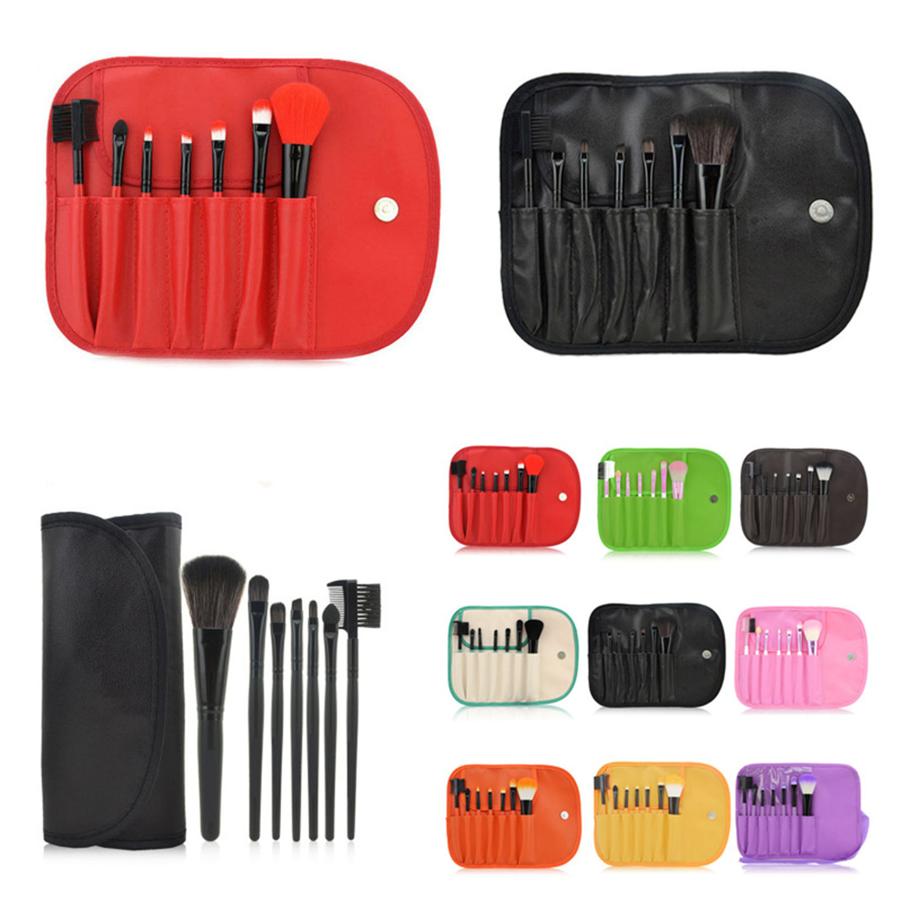 Cosmetic Makeup Brush Kit with Pouch 2