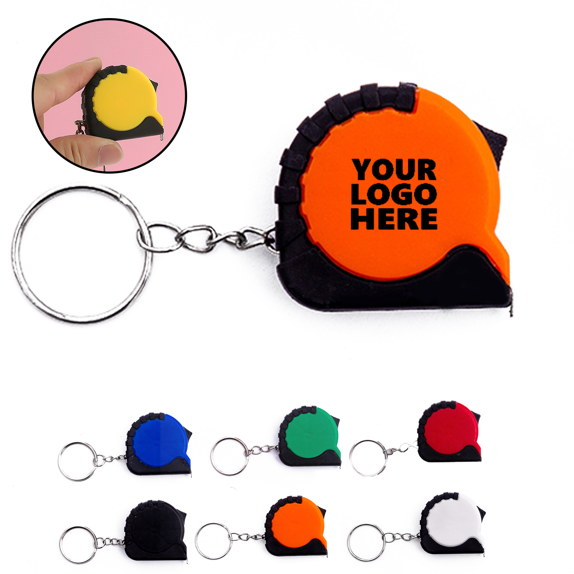 Miniature Tape Measure with Keychain 2