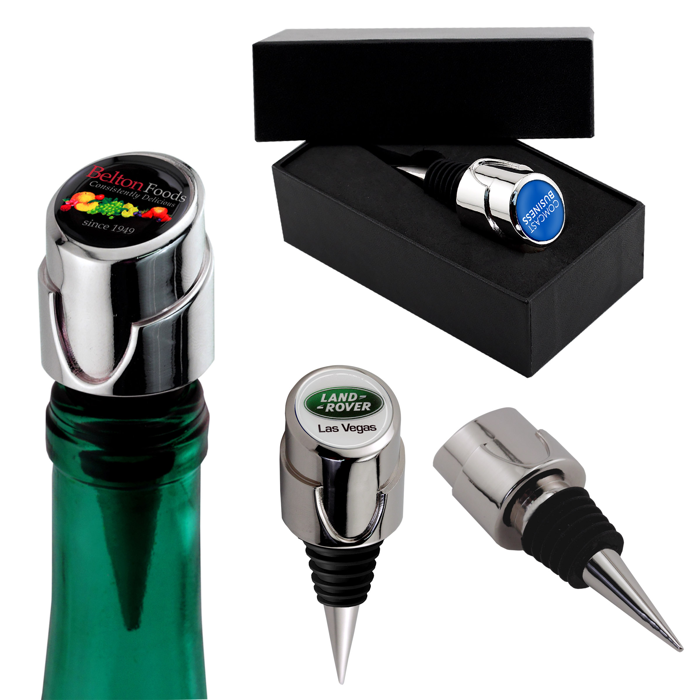 Wine Bottle Stopper - Full Color Dome 5