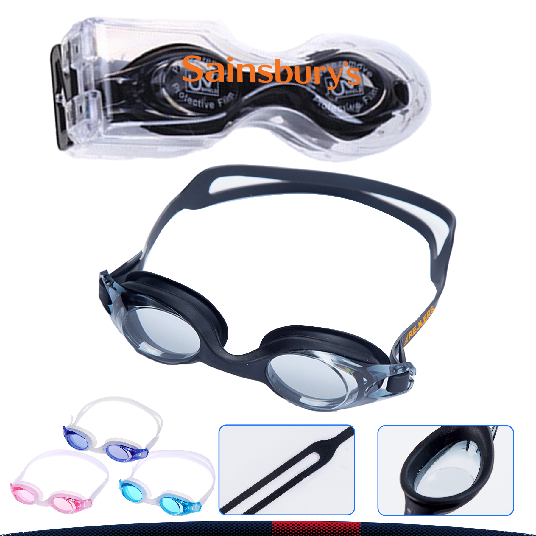 Poril Adult Swimming Goggles 2