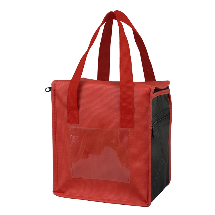 8"W x 8-1/2"H x 6"Gusset - "SUPER FROSTY" Insulated Food Delivery Bag – Lunch Size Tote 13
