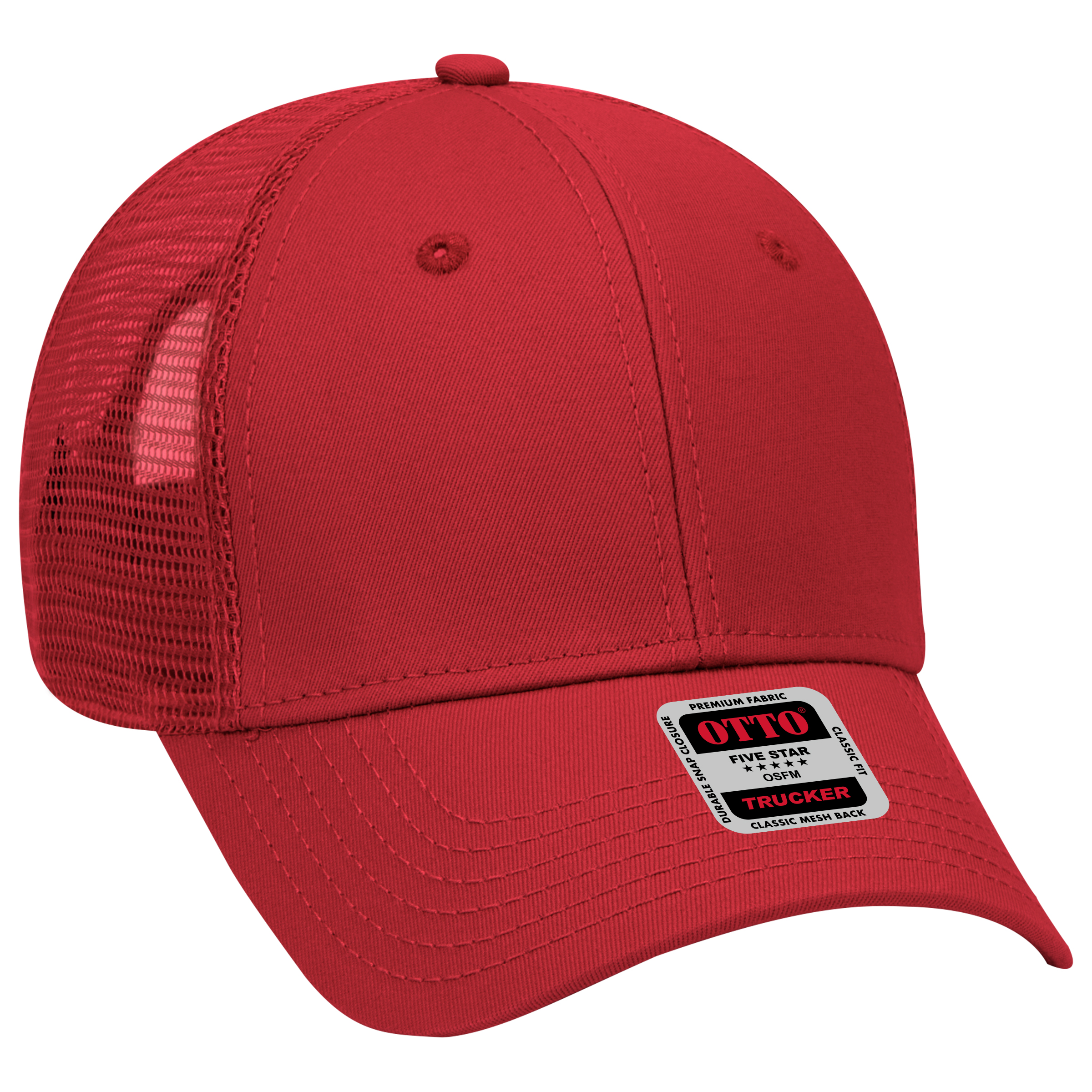OTTO CAP 6 Panel Low Profile Mesh Back Trucker Hat