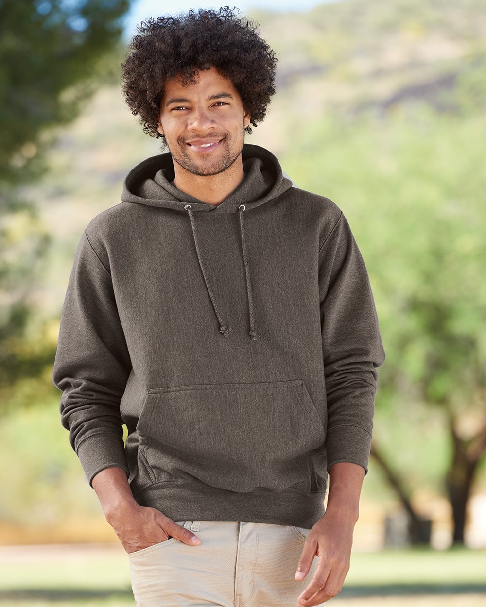 Unisex Cross Weave™ Hooded Sweatshirt - 7700 2