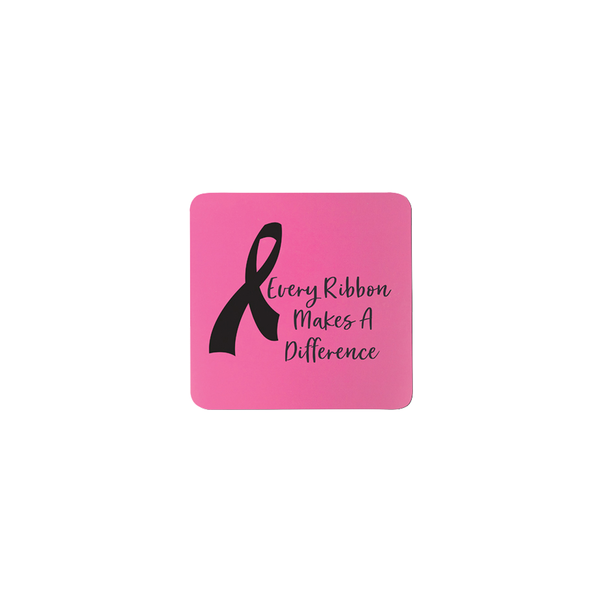 3" Pink Square Silicone Coaster 2