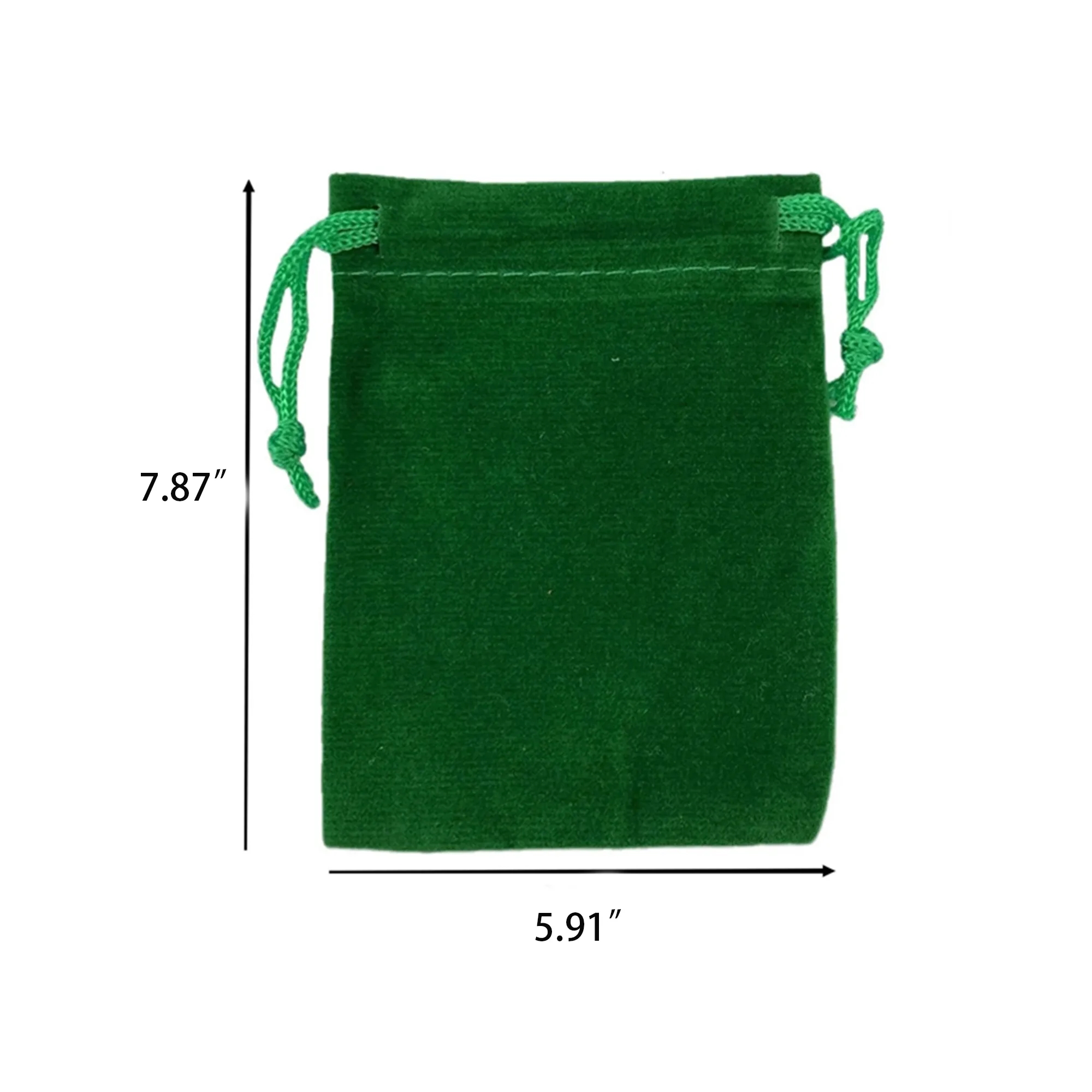 L5.9"Xw7.9" Pile Coating Jewelry Drawstring Bags 4