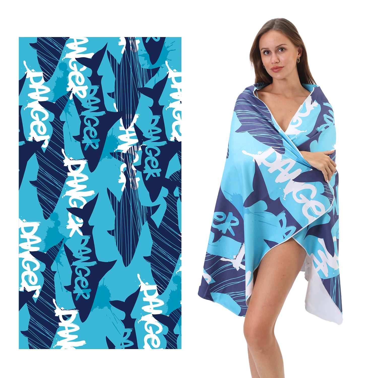 Custom Full-Color Beach Towel 2